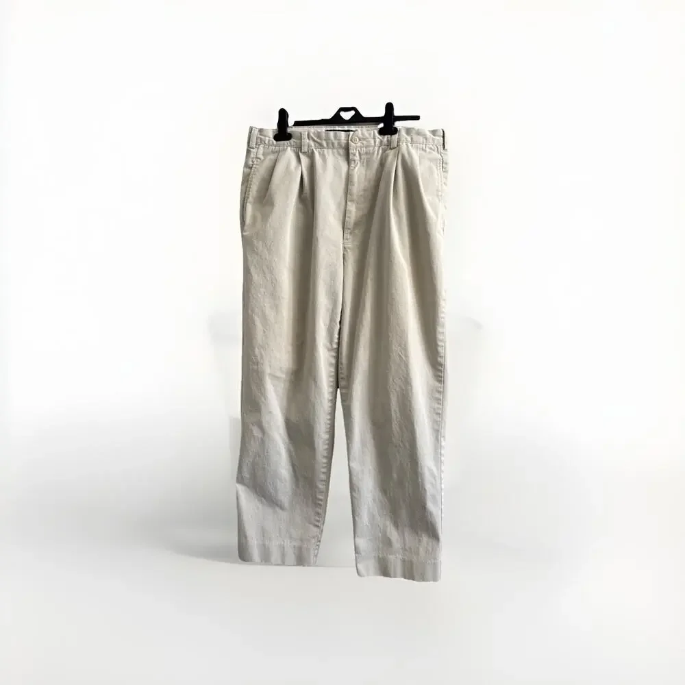 VTG 90s Polo Ralph Lauren Hammond Pant Mens 36x29 Khaki Classic Chino Pleated